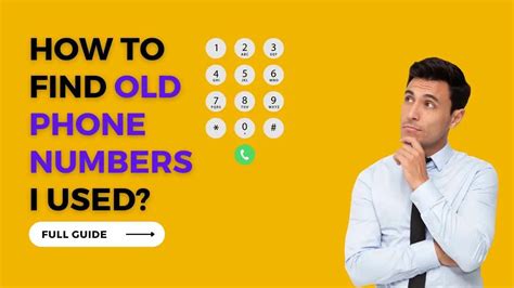 how to find old phone numbers i used